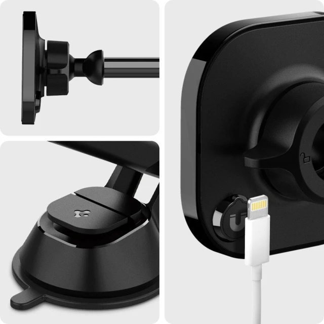 Автотримач Spigen OneTap ITS35 Magnetic Car Mount Black with MagSafe (ACP02618)