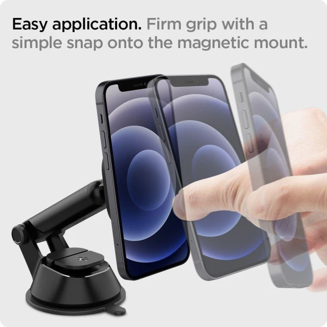 Автотримач Spigen OneTap ITS35 Magnetic Car Mount Black with MagSafe (ACP02618)