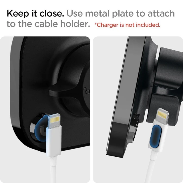 Автотримач Spigen OneTap ITS35 Magnetic Car Mount Black with MagSafe (ACP02618)