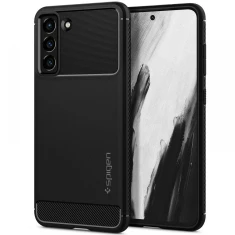 Чохол Spigen для Samsung Galaxy S21 FE Rugged Armor Matte Black (ACS03049)