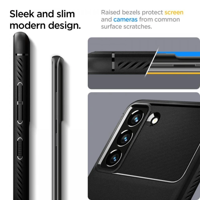 Чохол Spigen для Samsung Galaxy S21 FE Rugged Armor Matte Black (ACS03049)