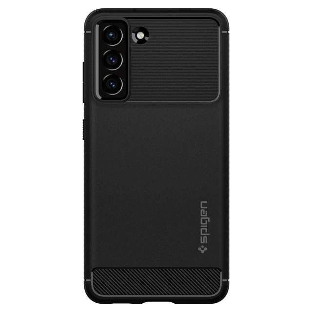 Чохол Spigen для Samsung Galaxy S21 FE Rugged Armor Matte Black (ACS03049)