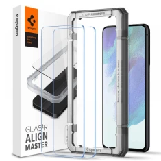 Захисне скло Spigen Tempered Glass ALM (2 pack) для Samsung Galaxy S21 FE Clear (AGL03088)
