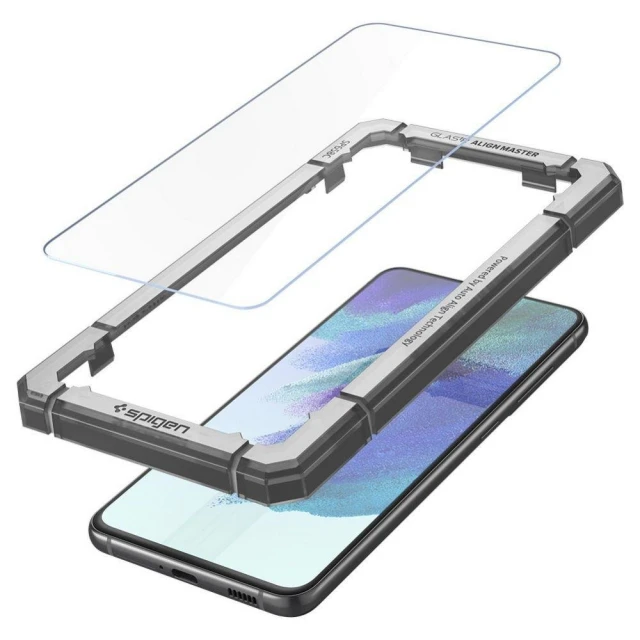 Захисне скло Spigen Tempered Glass ALM (2 pack) для Samsung Galaxy S21 FE Clear (AGL03088)