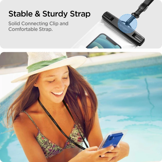 Водонепроникний чохол Spigen A601 Universal Waterproof (2 pack) Crystal Clear (AMP03098)