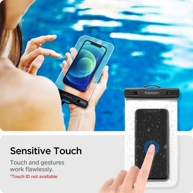 Водонепроникний чохол Spigen A601 Universal Waterproof (2 pack) Crystal Clear (AMP03098)