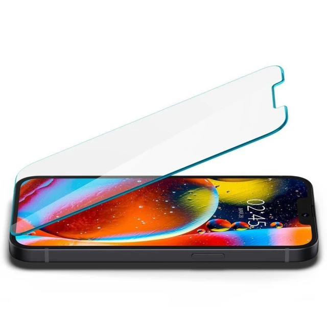 Защитное стекло Spigen для iPhone 13 | 13 Pro GLAS.tR EZ Fit (2 pack) Transparent (AGL03385)
