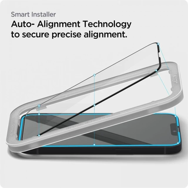 Захисне скло Spigen для iPhone 13 | 13 Pro AlignMaster Full Coverage Transparent (AGL03725)
