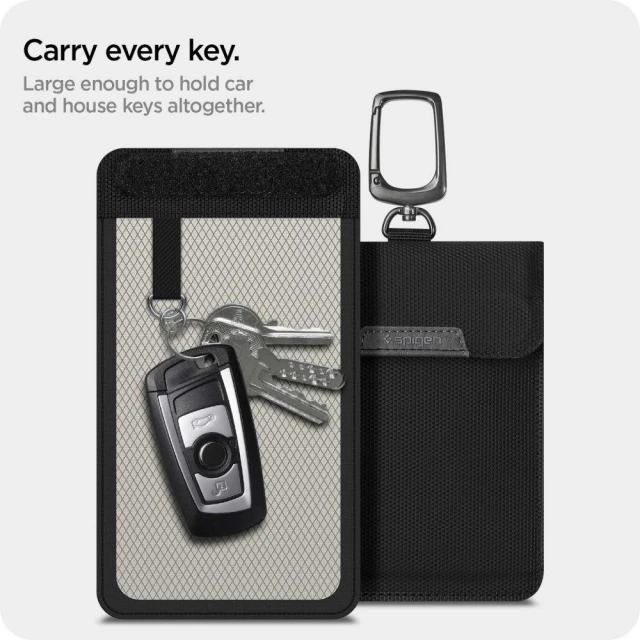 Чохол-блокувальник сигнала Spigen Pouch Keyless Rfid Signal Blocker Black (AFA03754)