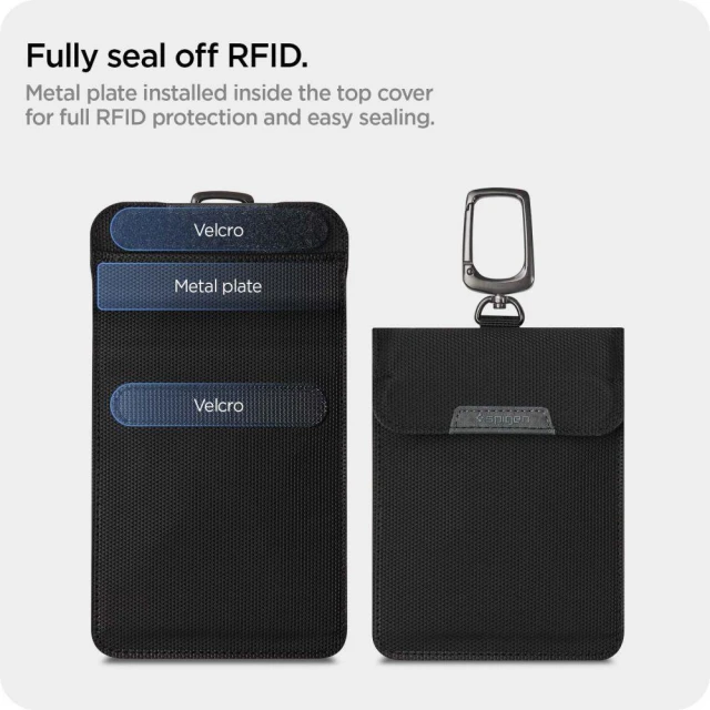 Чохол-блокувальник сигнала Spigen Pouch Keyless Rfid Signal Blocker Black (AFA03754)