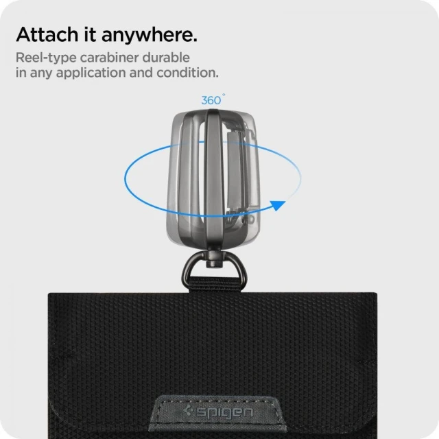 Чохол-блокувальник сигнала Spigen Pouch Keyless Rfid Signal Blocker Black (AFA03754)