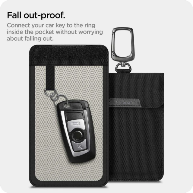 Чохол-блокувальник сигнала Spigen Pouch Keyless Rfid Signal Blocker Black (AFA03754)