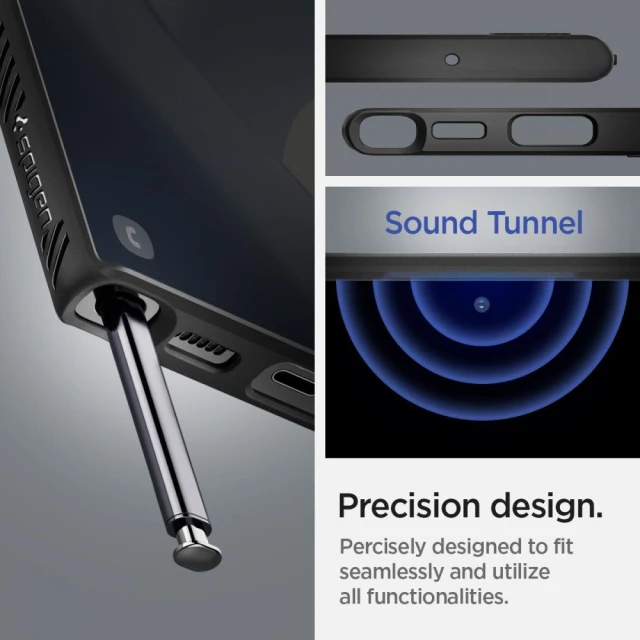 Чехол Spigen для Samsung Galaxy S22 Ultra Liquid Air Matte Black (ACS03915)