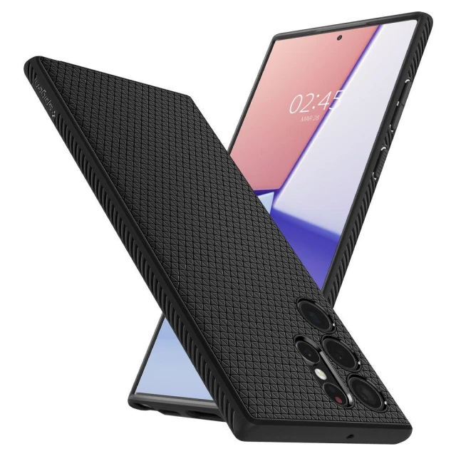 Чехол Spigen для Samsung Galaxy S22 Ultra Liquid Air Matte Black (ACS03915)