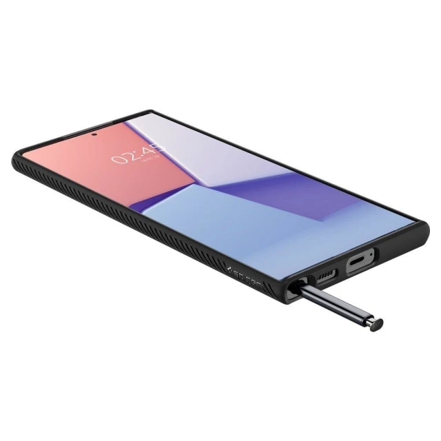 Чехол Spigen для Samsung Galaxy S22 Ultra Liquid Air Matte Black (ACS03915)
