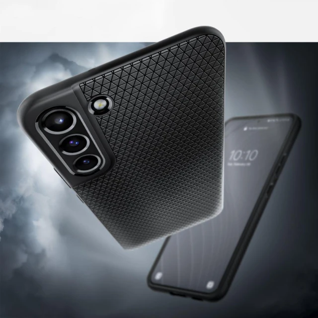Чехол Spigen для Samsung Galaxy S22 Liquid Air Matte Black (ACS03987)