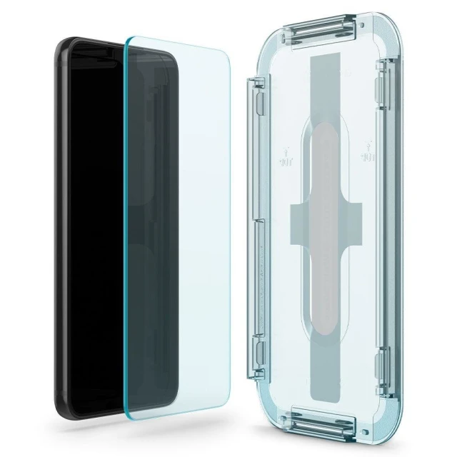 Захисне скло Spigen для Samsung Galaxy S22 Screen Protector EZ FIT GLAS.tR (2 pack) Transparent (AGL04151)