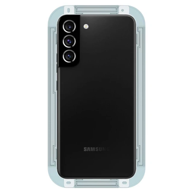 Захисне скло Spigen для Samsung Galaxy S22 Screen Protector EZ FIT GLAS.tR (2 pack) Transparent (AGL04151)
