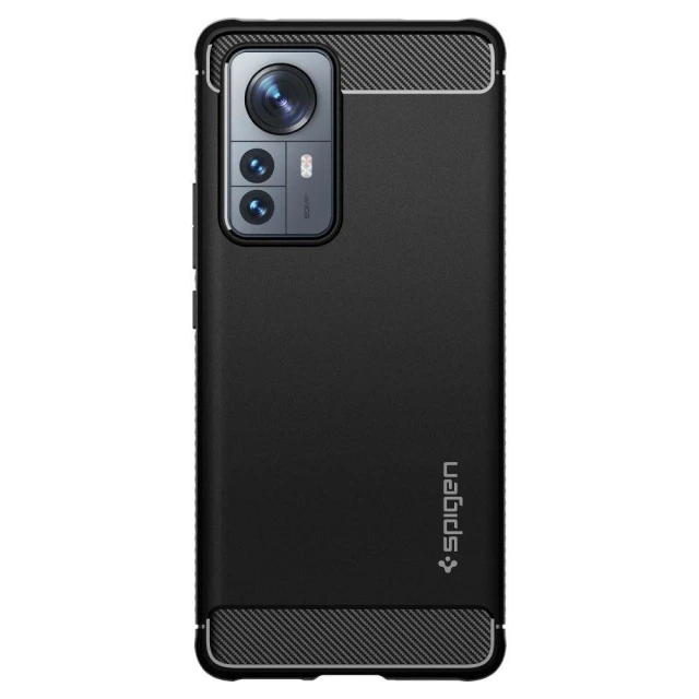 Чохол Spigen для Xiaomi 12 Pro Rugged Armor Matte Black (ACS04361)