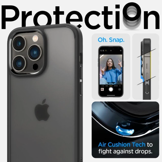 Чехол Spigen Ultra Hybrid для iPhone 14 Pro Max Frost Black (ACS04824)
