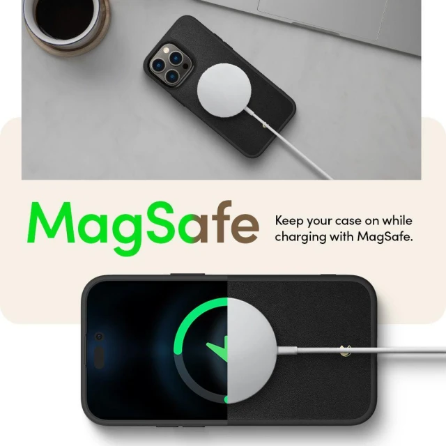 Чохол Spigen CYRILL Kajuk для iPhone 14 Pro Max Black with MagSafe (ACS04879)