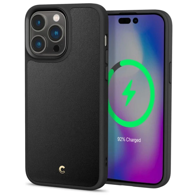 Чохол Spigen CYRILL Kajuk для iPhone 14 Pro Max Black with MagSafe (ACS04879)