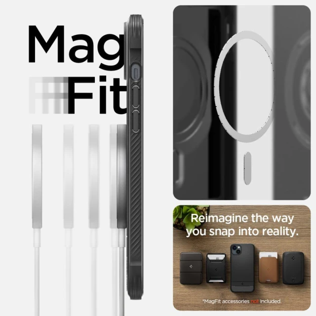 Чохол Spigen для iPhone 14 Plus Rugged Armor MagSafe Matte Black (ACS04890)