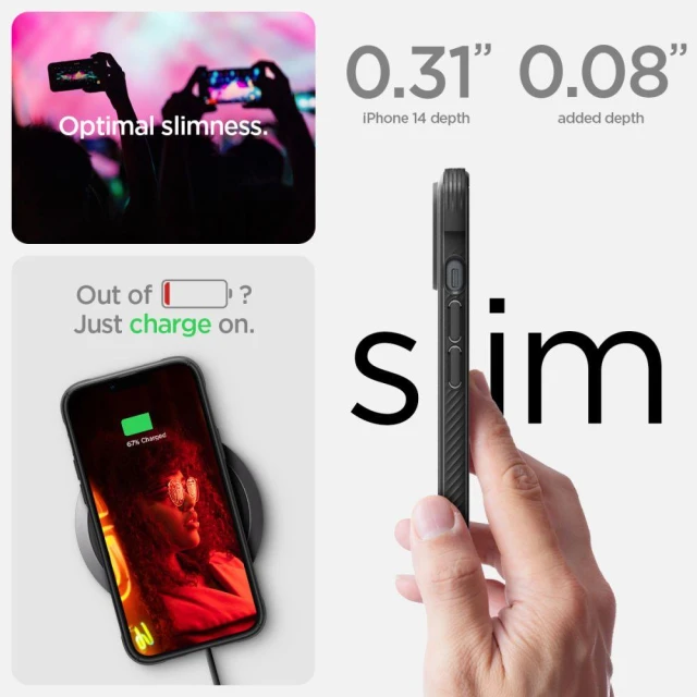 Чохол Spigen для iPhone 14 Plus Rugged Armor MagSafe Matte Black (ACS04890)