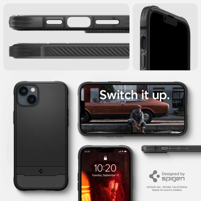 Чохол Spigen для iPhone 14 Plus Rugged Armor MagSafe Matte Black (ACS04890)