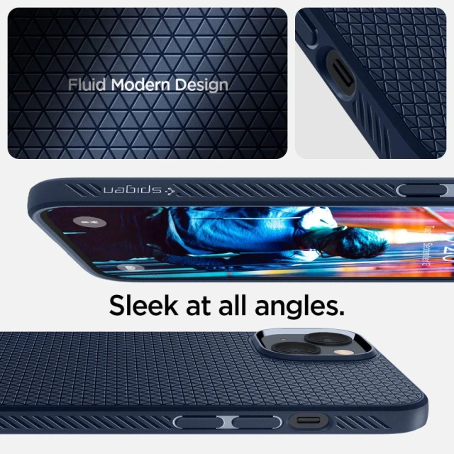 Чохол Spigen для iPhone 14 Plus Liquid Air Navy Blue (ACS04892)