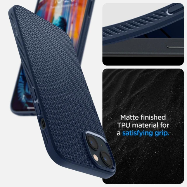 Чохол Spigen для iPhone 14 Plus Liquid Air Navy Blue (ACS04892)
