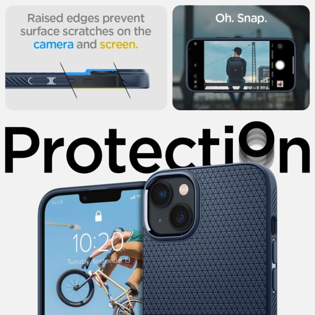 Чохол Spigen для iPhone 14 Plus Liquid Air Navy Blue (ACS04892)