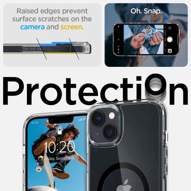 Чохол Spigen Ultra Hybrid для iPhone 14 Plus Black with MagSafe (ACS04903)