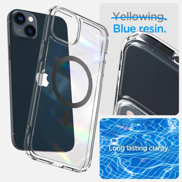 Чохол Spigen Ultra Hybrid для iPhone 14 Plus Transparent with MagSafe (ACS04904)