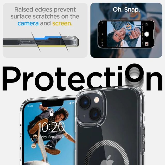 Чохол Spigen Ultra Hybrid для iPhone 14 Plus Transparent with MagSafe (ACS04904)