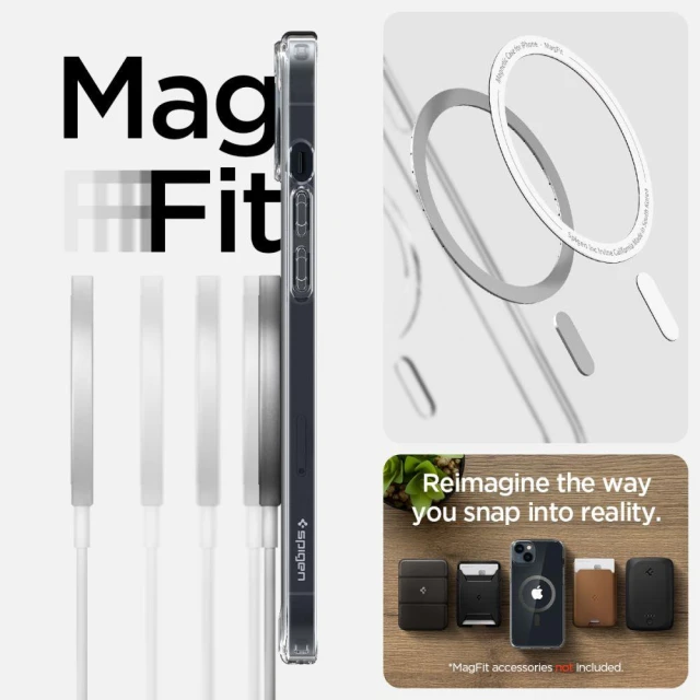 Чохол Spigen Ultra Hybrid для iPhone 14 Plus Transparent with MagSafe (ACS04904)