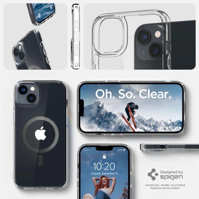 Чохол Spigen Ultra Hybrid для iPhone 14 Plus Transparent with MagSafe (ACS04904)