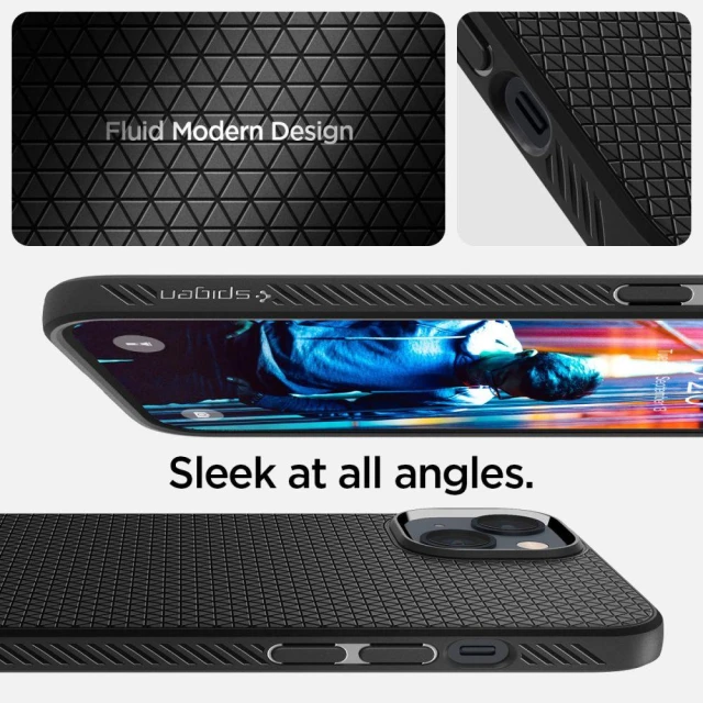 Чохол Spigen Liquid Air для iPhone 14 | 13 Matte Black (ACS05037)