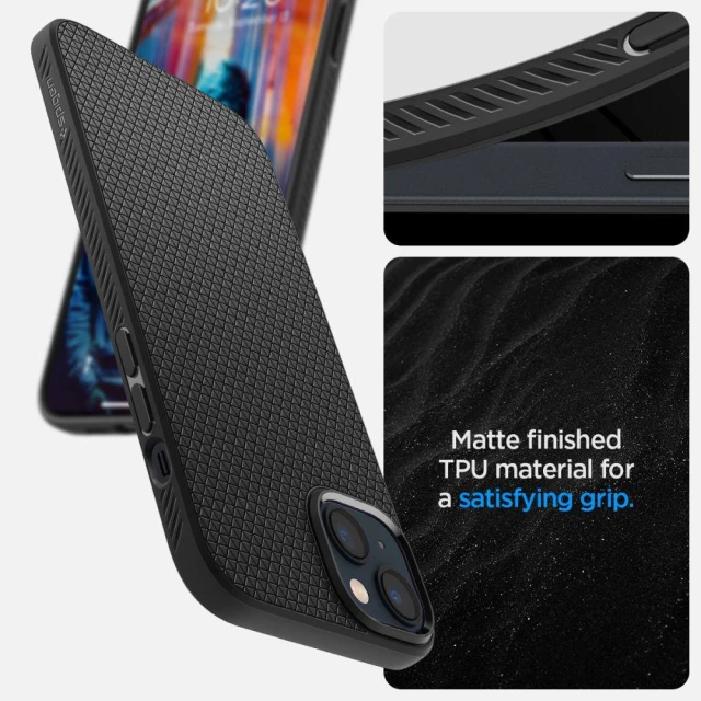 Чохол Spigen Liquid Air для iPhone 14 | 13 Matte Black (ACS05037)