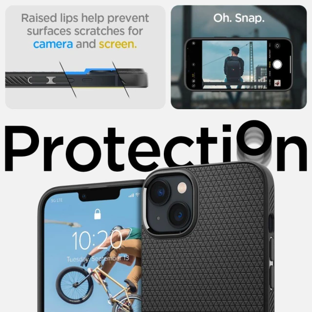 Чохол Spigen Liquid Air для iPhone 14 | 13 Matte Black (ACS05037)