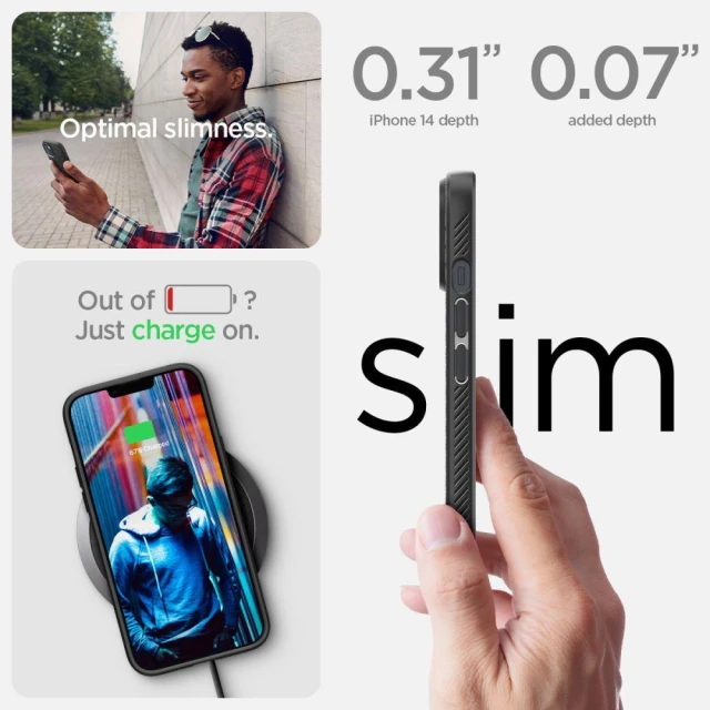Чохол Spigen Liquid Air для iPhone 14 | 13 Matte Black (ACS05037)