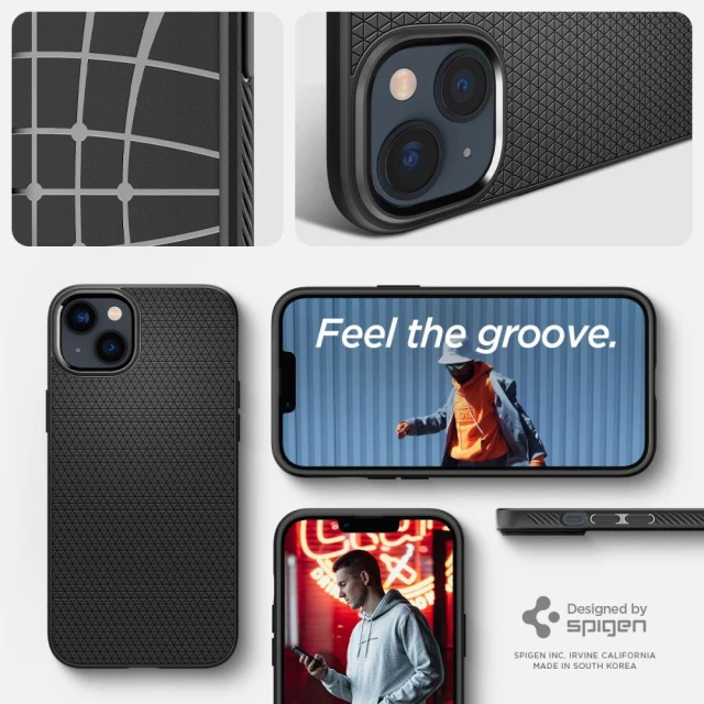Чохол Spigen Liquid Air для iPhone 14 | 13 Matte Black (ACS05037)
