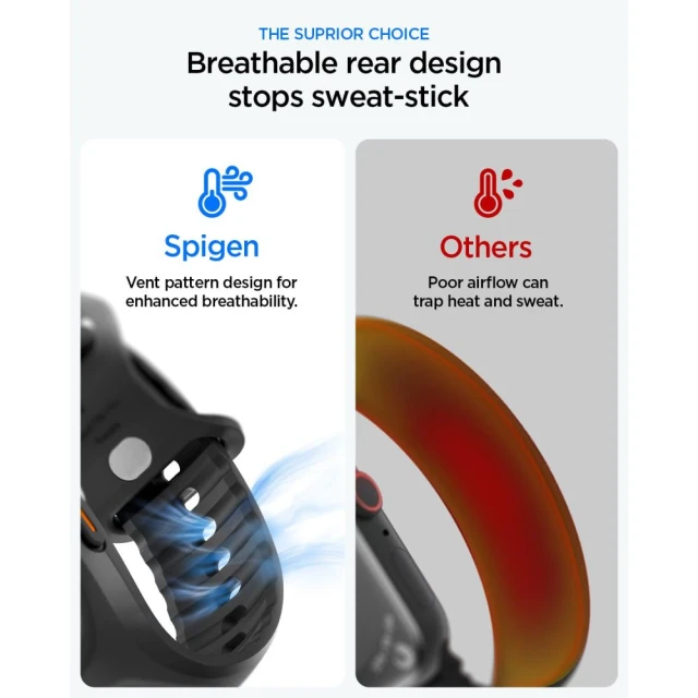 Чохол Spigen Liquid Air Pro для Apple Watch Ultra 3/2/1 49 mm Black (ACS05463)