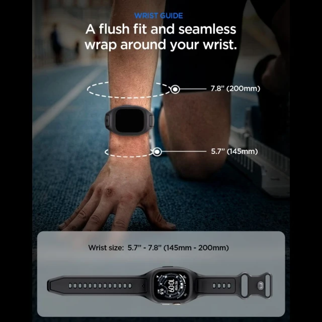 Чохол Spigen Liquid Air Pro для Apple Watch Ultra 3/2/1 49 mm Black (ACS05463)