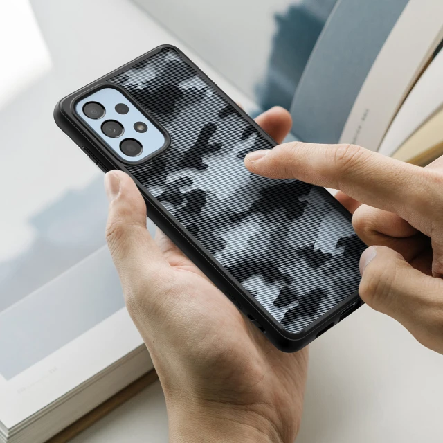 Чохол Ringke Fusion Matte Camo для Samsung Galaxy A73 Black (8809848205378)