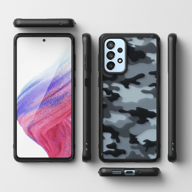 Чохол Ringke Fusion Matte Camo для Samsung Galaxy A73 Black (8809848205378)
