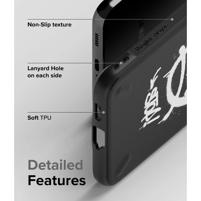 Чехол Ringke Onyx Design Graffiti для Samsung Galaxy S22 Plus Black (8809848206153)