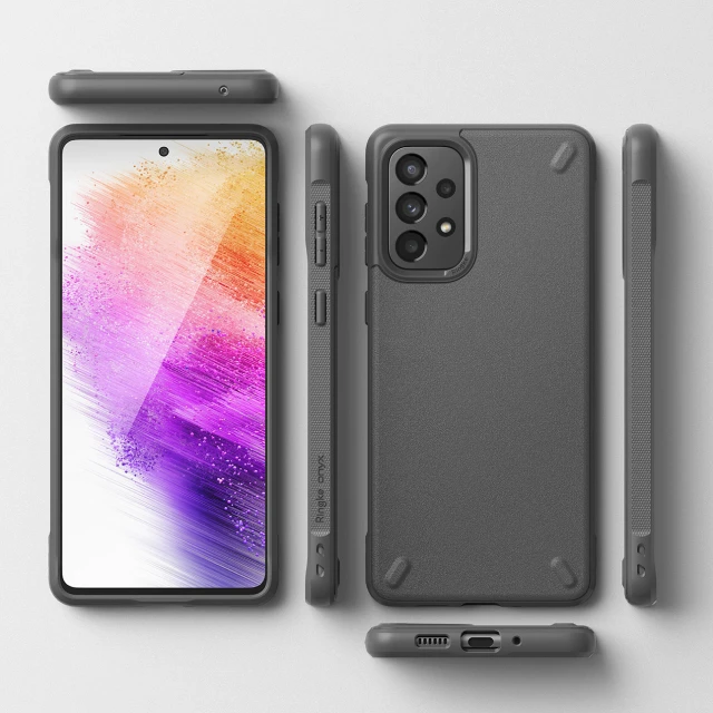 Чохол Ringke Onyx для Samsung Galaxy A73 Grey (8809848207242)