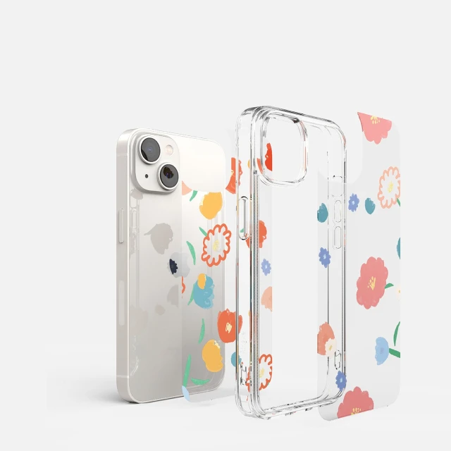 Чохол Ringke Fusion для iPhone 14 Plus Transparent Floral (FD637E31)