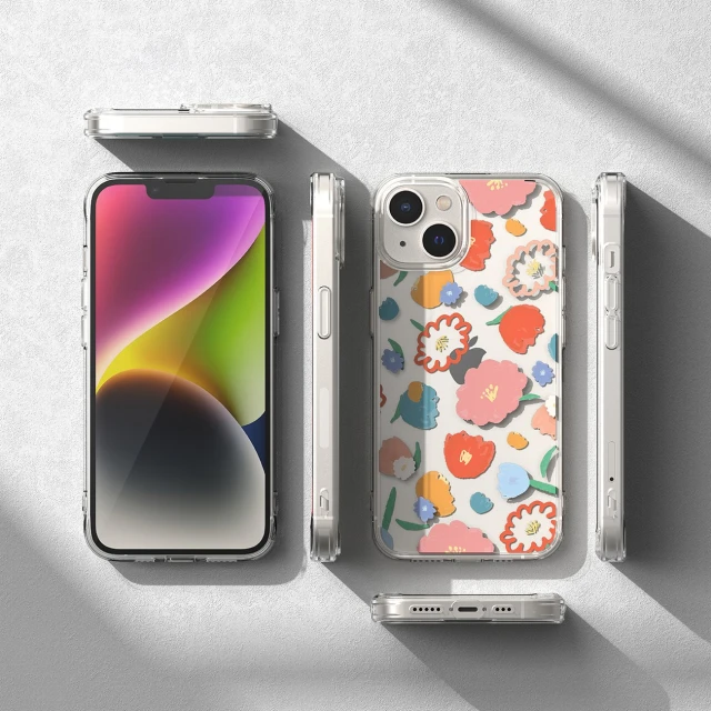 Чохол Ringke Fusion для iPhone 14 Plus Transparent Floral (FD637E31)